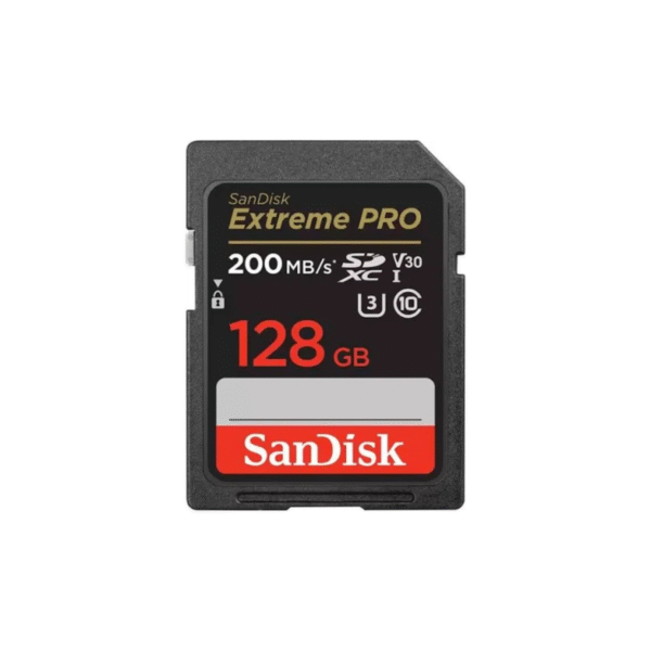 Memoria SD 128GB SanDisk 200Mbs V30