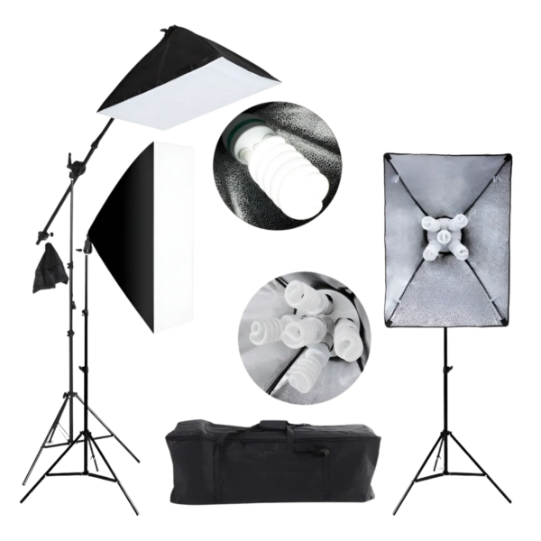 Iluminacion de estudio SoftBox X3 JPG
