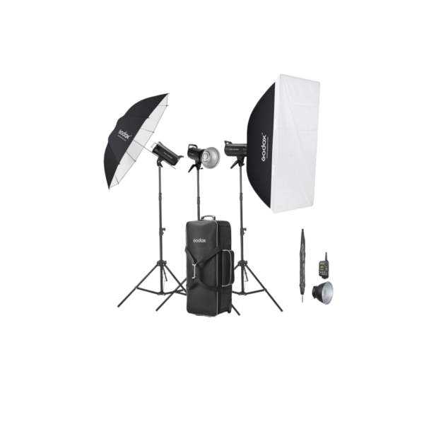 Godox SK400IIV-D flash de estudio (kit 3 luces)