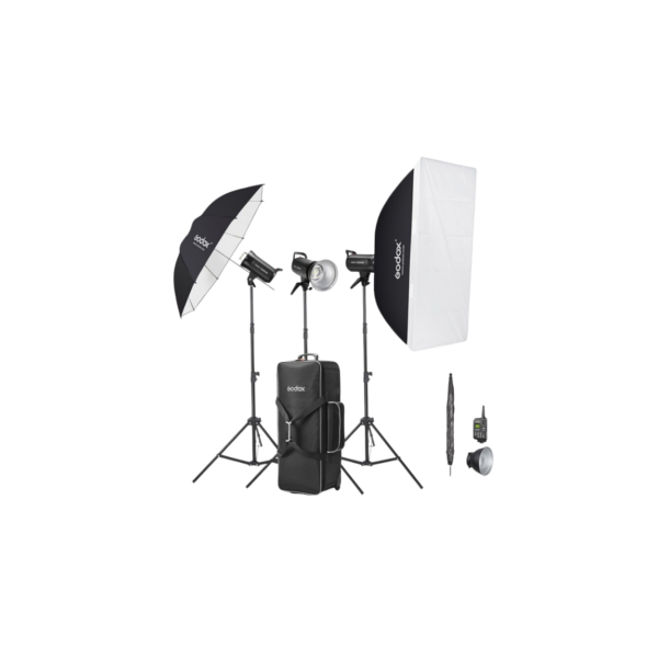 Godox SK300IIV-D flash de estudio (kit 3 luces)